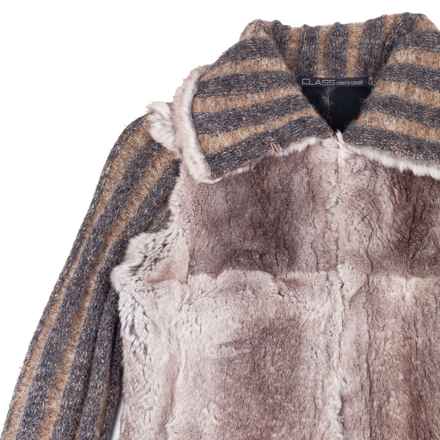Roberto Cavalli CLASS Vintage Rabbit Fur Jacket