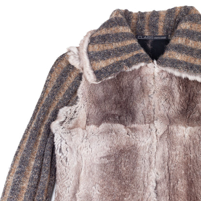 Roberto Cavalli CLASS Vintage Rabbit Fur Jacket  