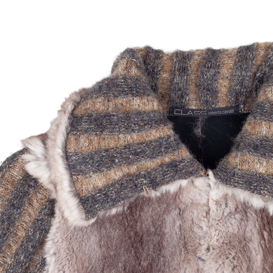 Roberto Cavalli CLASS Vintage Rabbit Fur Jacket  