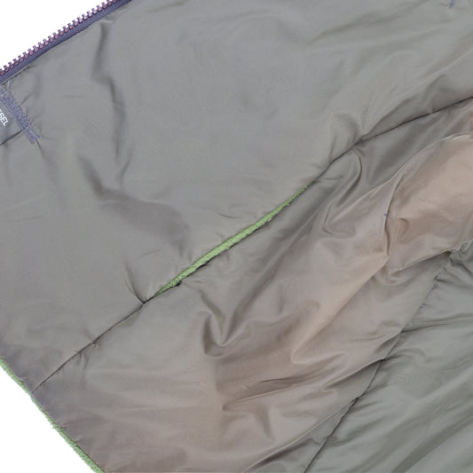 Diesel Reversible Vintage Fleece Sleeveless Green Vest  