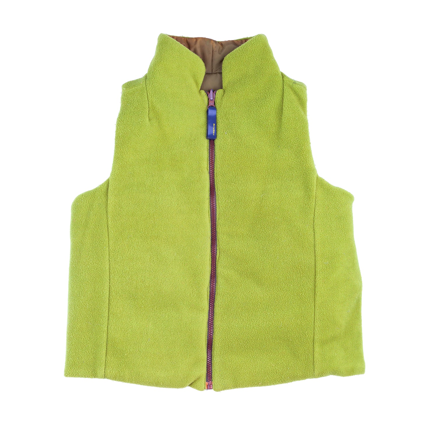 Diesel Reversible Vintage Fleece Sleeveless Green Vest