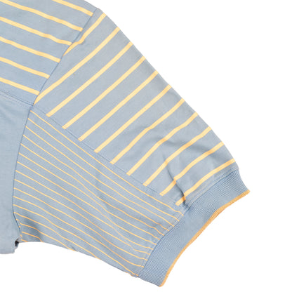 Chloé Shadow Blue Printed 'Handle with Grace' Balloon Sleeves Top  