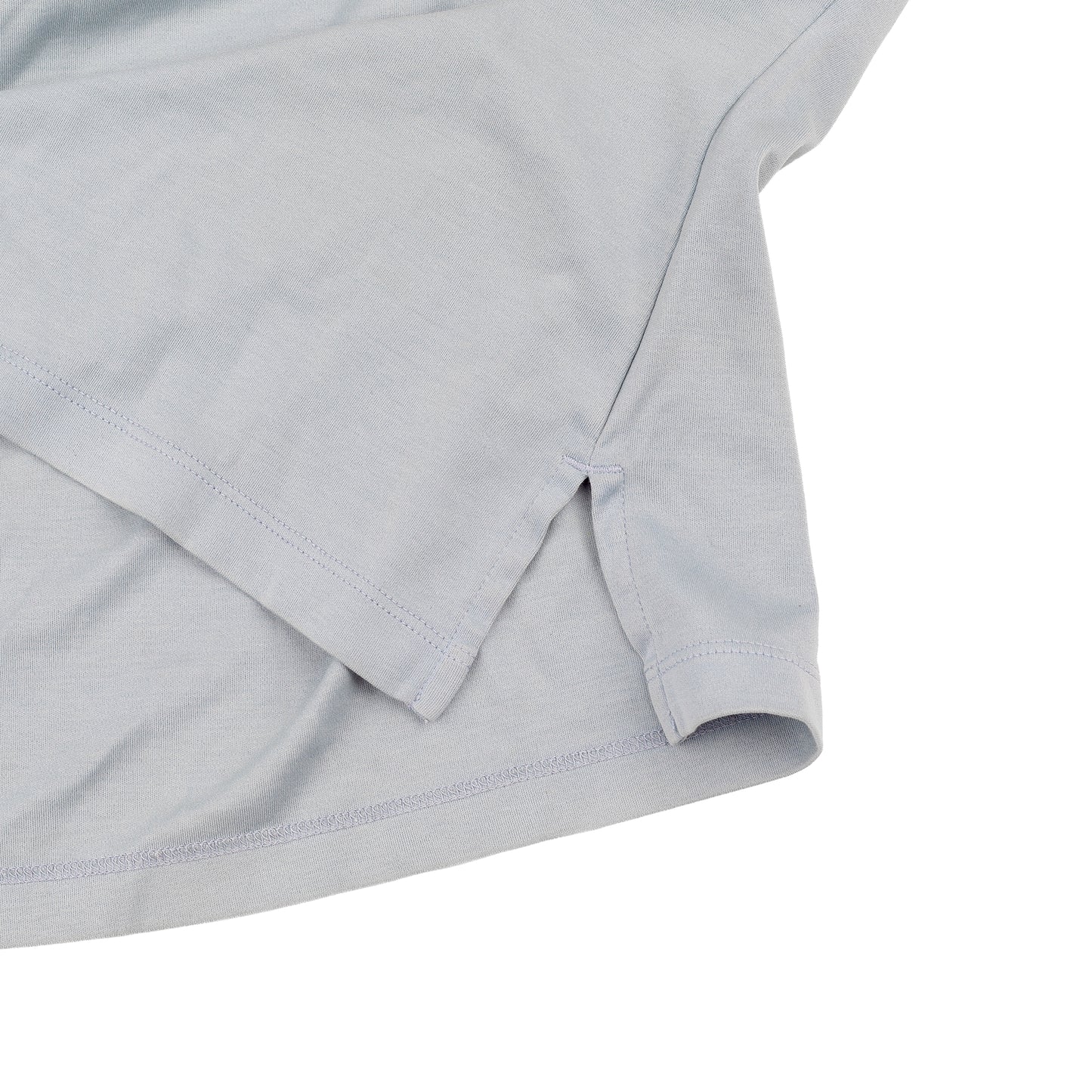 Chloé Shadow Blue Printed 'Handle with Grace' Balloon Sleeves Top