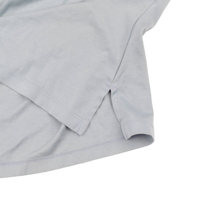 Chloé Shadow Blue Printed 'Handle with Grace' Balloon Sleeves Top  