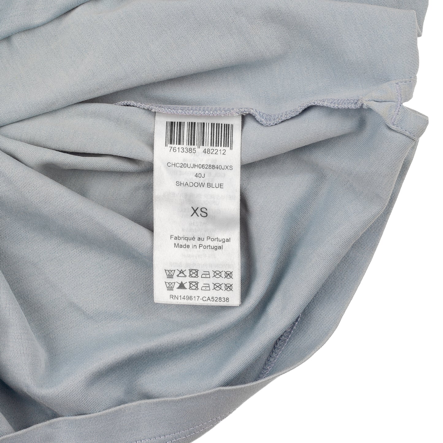 Chloé Shadow Blue Printed 'Handle with Grace' Balloon Sleeves Top