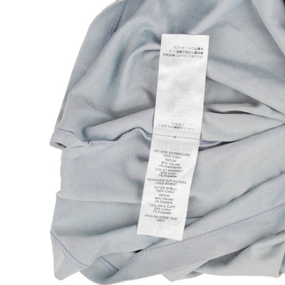 Chloé Shadow Blue Printed 'Handle with Grace' Balloon Sleeves Top  