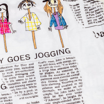 Galliano Newspaper ‘Your Pretty Face Is Going to Sell’ Top & Skirt Set  