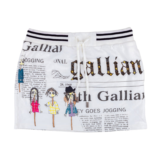 Galliano Newspaper ‘Your Pretty Face Is Going to Sell’ Top & Skirt Set  