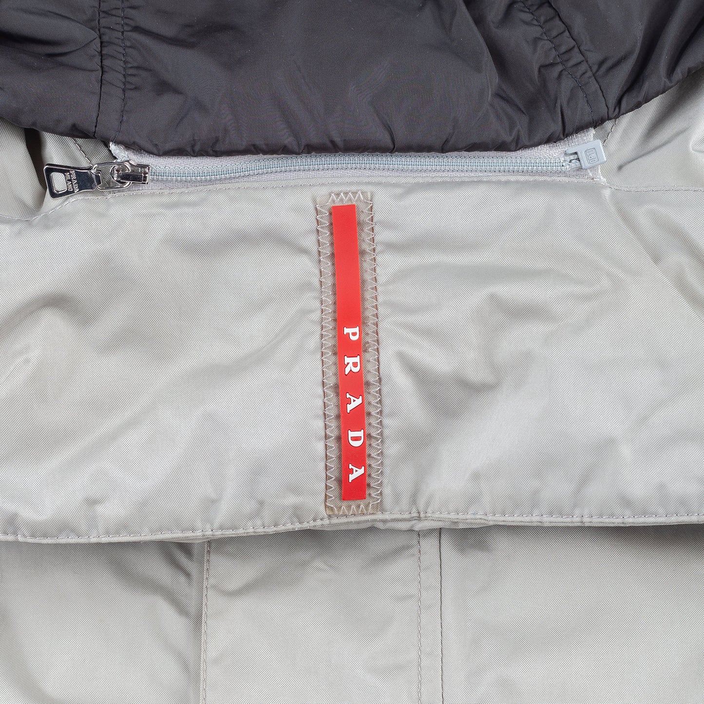 Prada Sport Vintage Active Gray Waterproof Insulated Jacket  