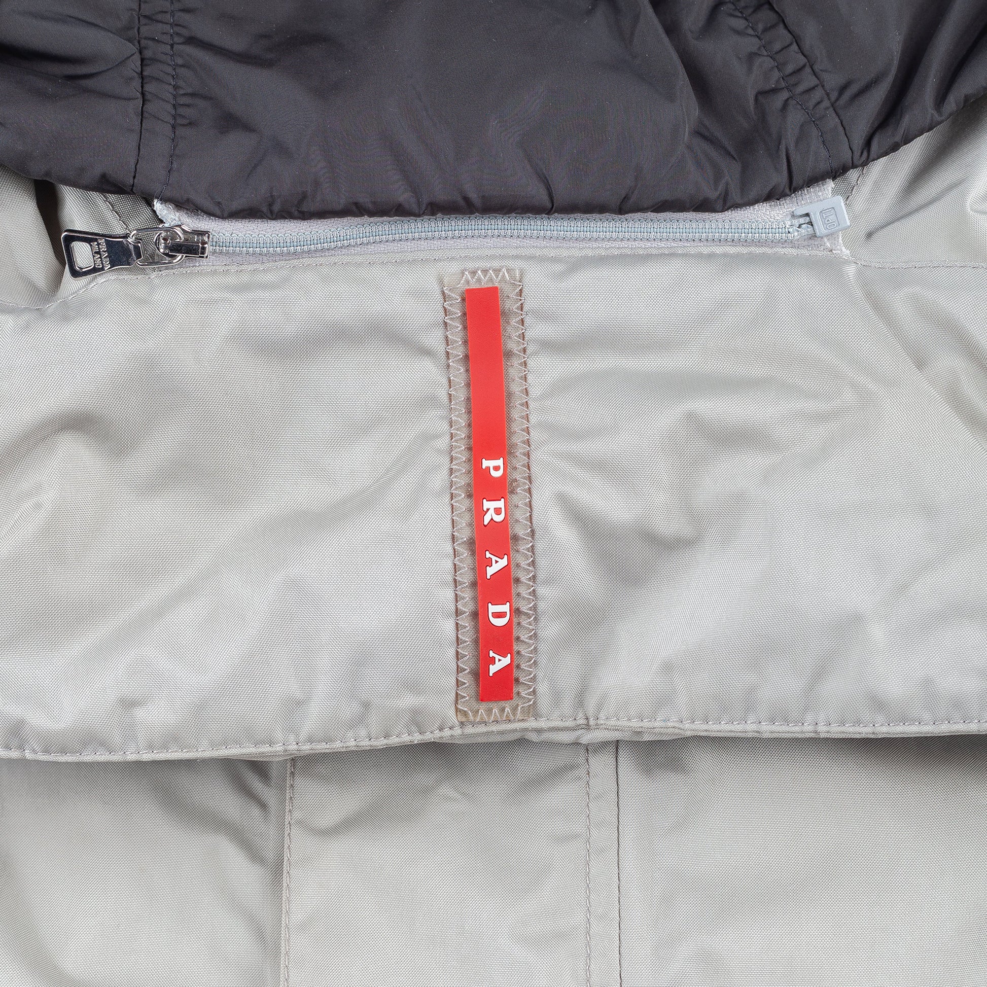 Prada Sport Vintage Active Gray Waterproof Insulated Jacket  