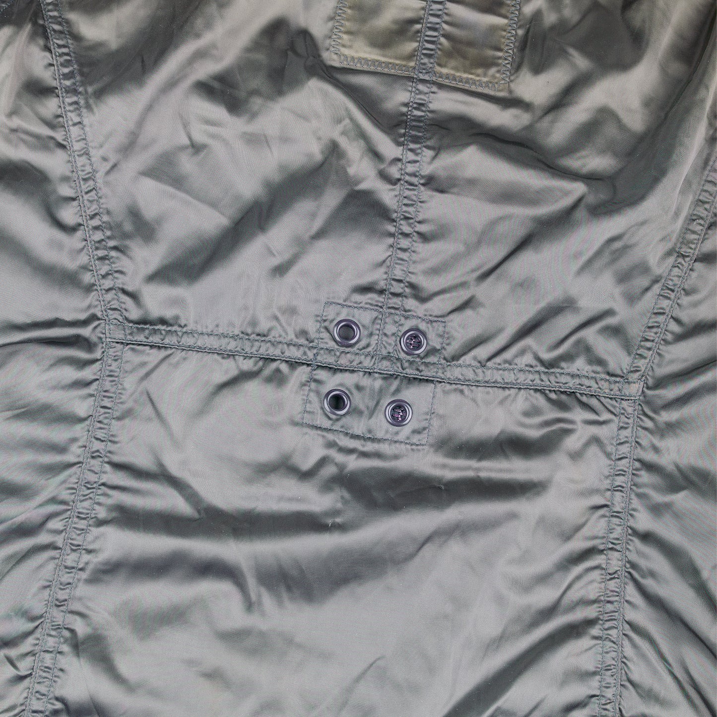 Prada Sport Vintage Green Windbreaker Jacket with Lace-Up Sleeves