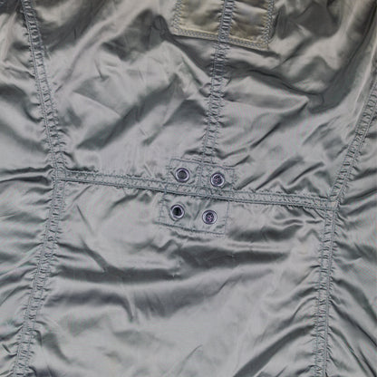 Prada Sport Vintage Green Windbreaker Jacket with Lace-Up Sleeves  