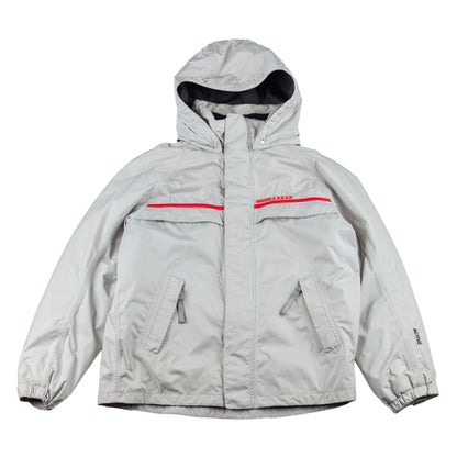 Prada Sport Vintage Active Gray Waterproof Insulated Jacket  