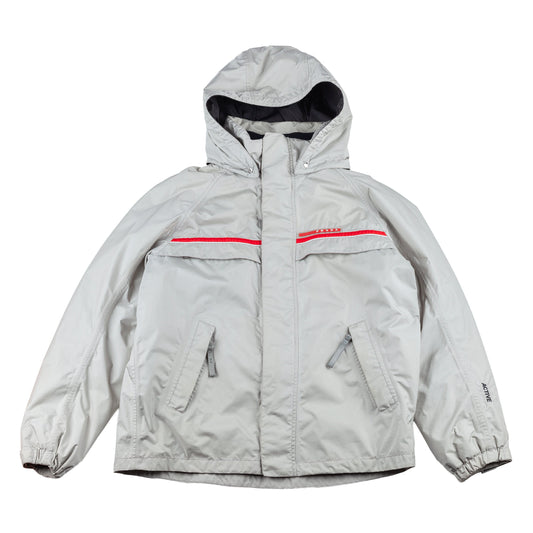 Prada Sport Vintage Active Gray Waterproof Insulated Jacket  