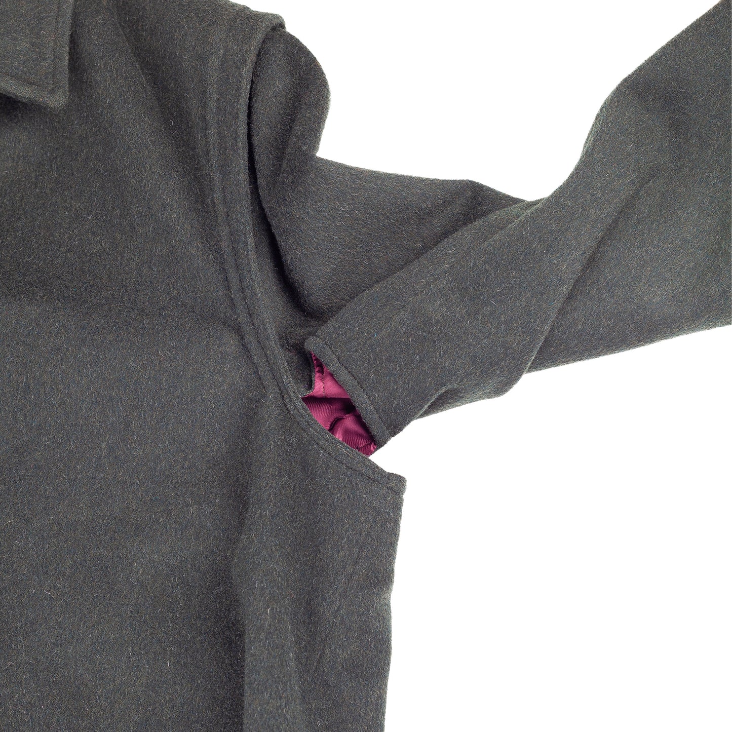 Yves Saint Laurent Sport 1980'S Vintage Green Original Tiroler Loden Wool Coat  