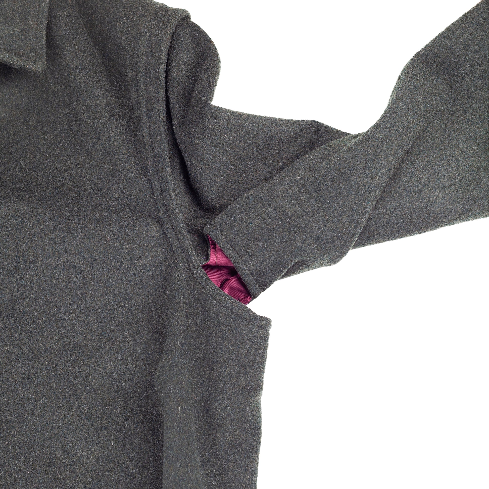 Yves Saint Laurent Sport 1980'S Vintage Green Original Tiroler Loden Wool Coat  