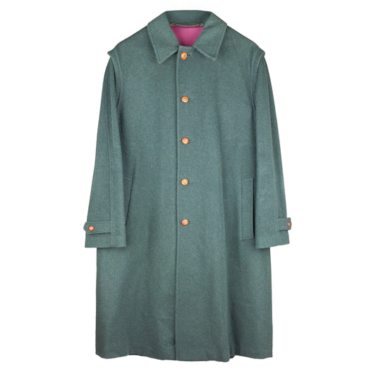 Yves Saint Laurent Sport 1980'S Vintage Green Original Tiroler Loden Wool Coat  