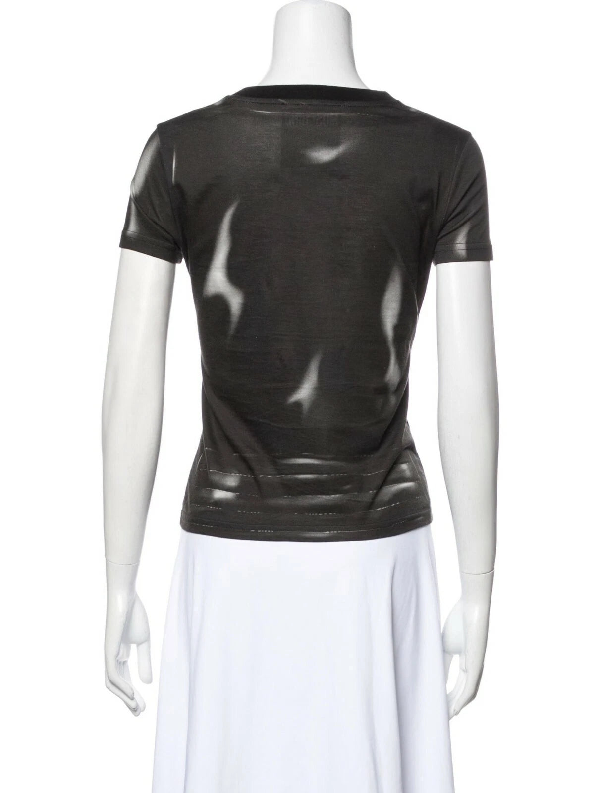 Moschino Couture Black Leather Jacket Print Top