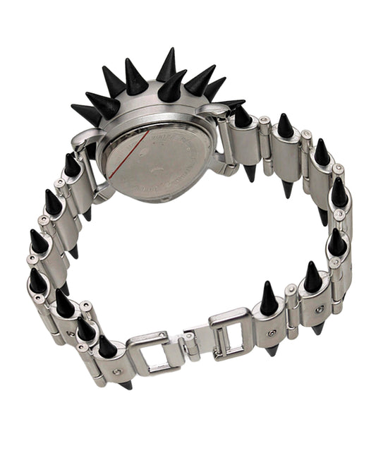 Rare Spiked Stainless Vintage Steel Watch