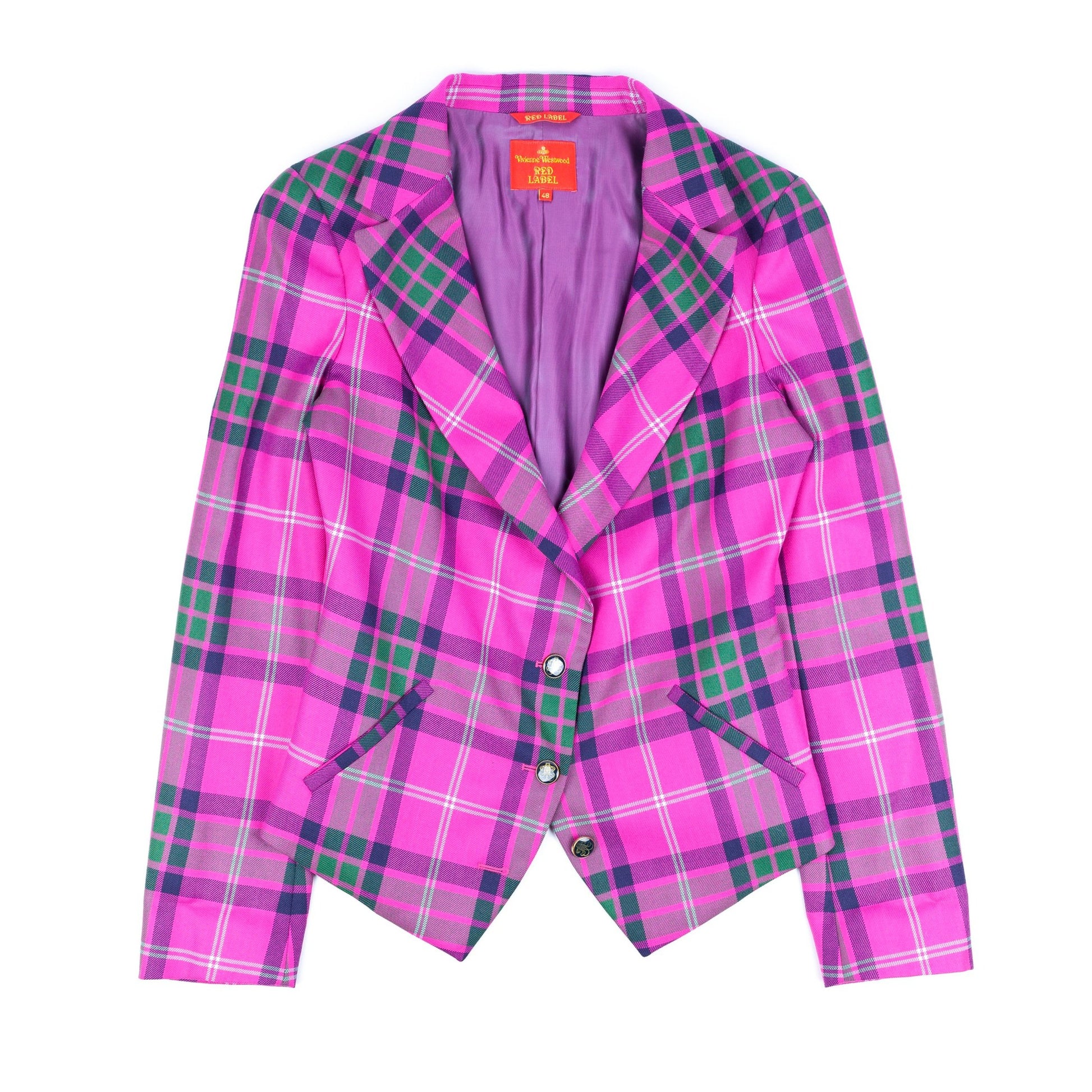 Vivienne Westwood Red Label Tartan Pink Blazer