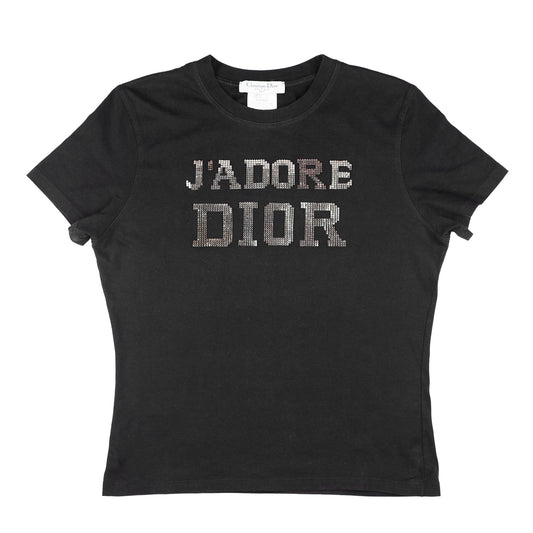 *RARE* Christian Dior J’adore Dior “The Latest Blonde” Black Top (L)