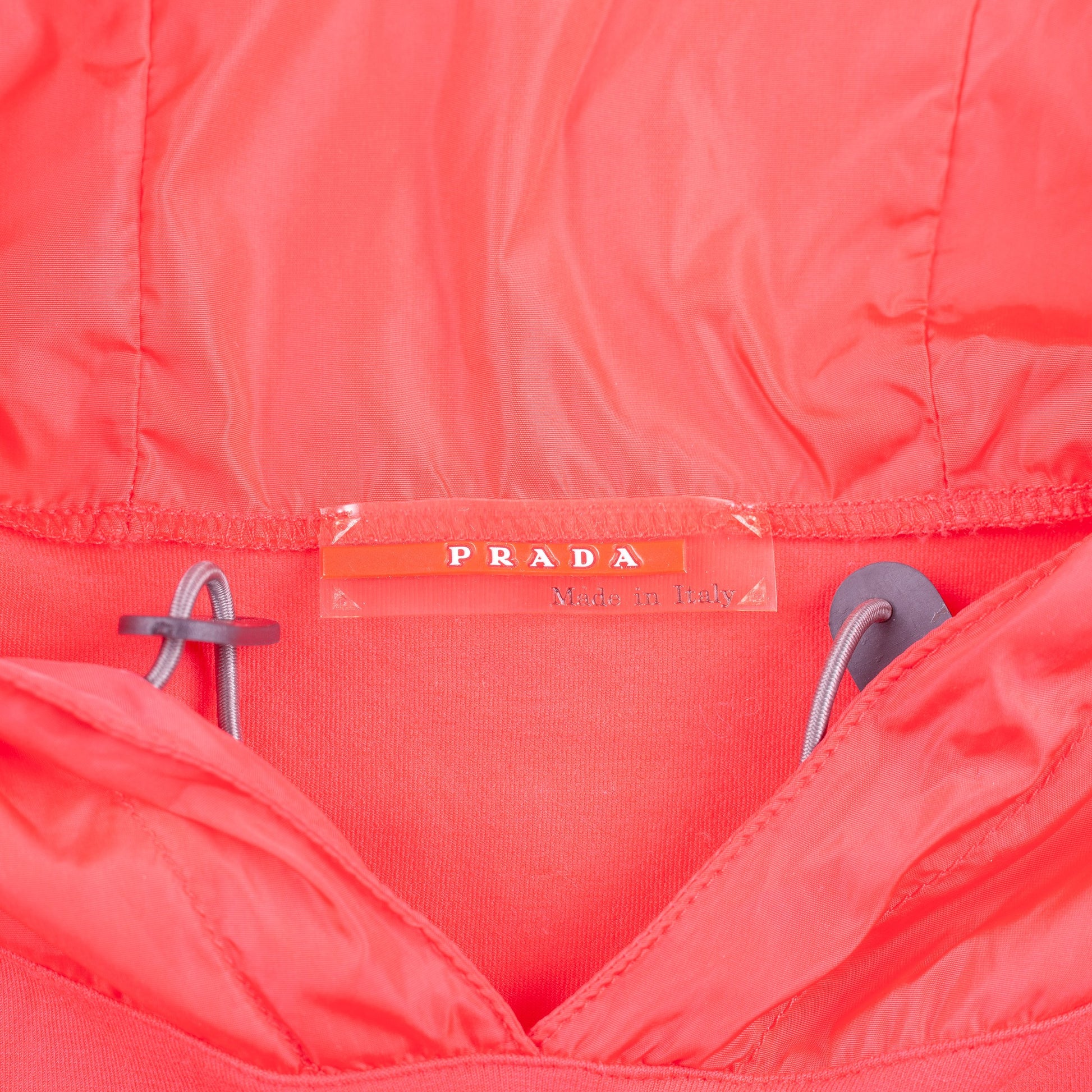 Prada Fuchsia Red Nylon Hooded Top