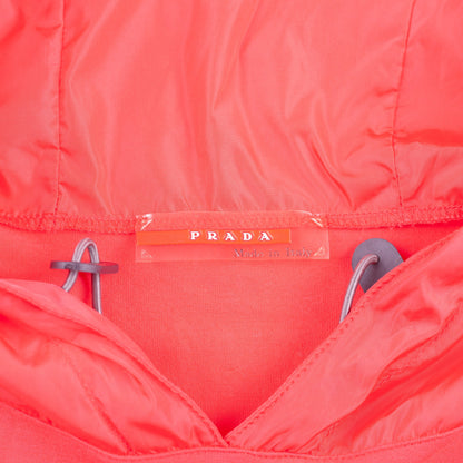 Prada Fuchsia Red Nylon Hooded Top