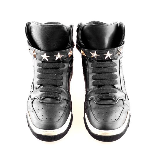 Givenchy Paris Tyson Star High Top Black Sneakers (43 EU)