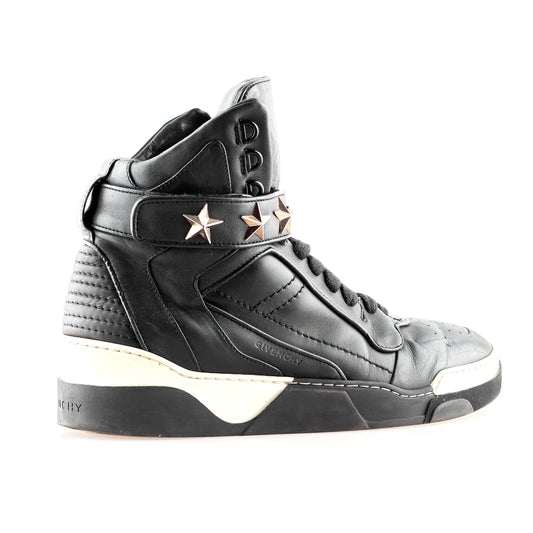 Givenchy Paris Tyson Star High Top Black Sneakers (43 EU)