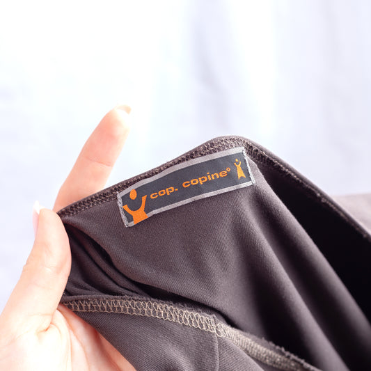 Cop Copine Vintage Asymmetrical Brown/Grey Maxi Dress (M)