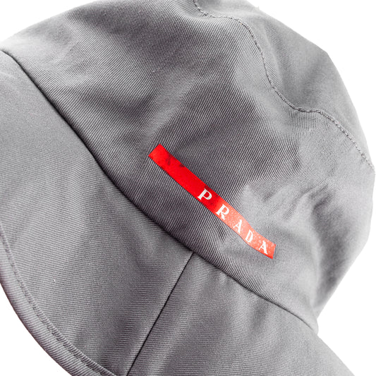 Prada Luna Rossa Hat – Grey Bucket 