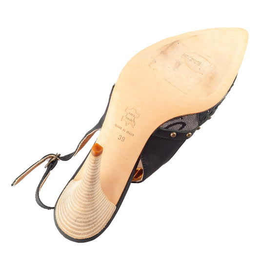 Vintage Designer Heels - Black Monogram