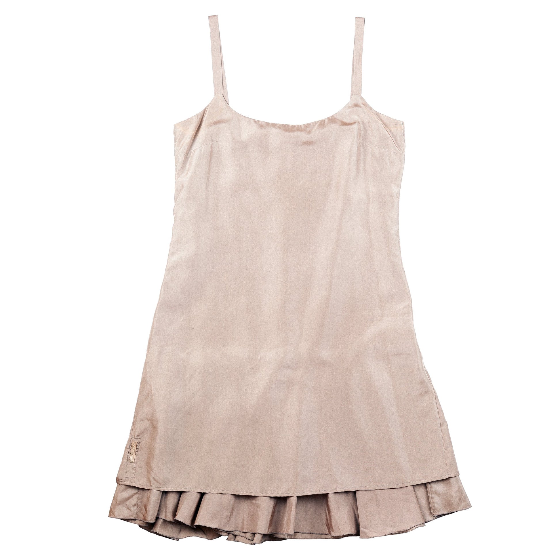 Prada Light Brown Silk Slip Dress