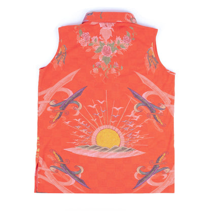 Y-3 Sample Old School Tattoo Coral Sleeveless Shirt