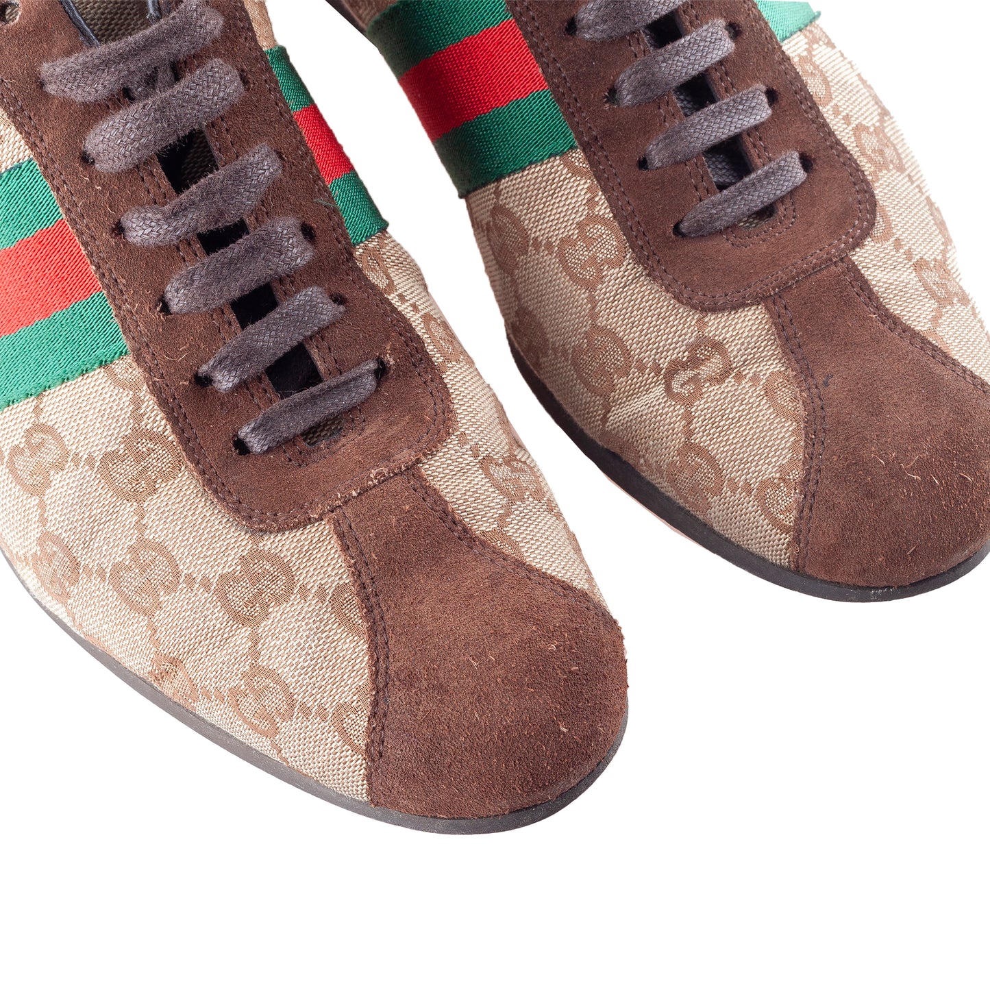 Vintage Gucci Monogram Brown Sneakers (39 EU)