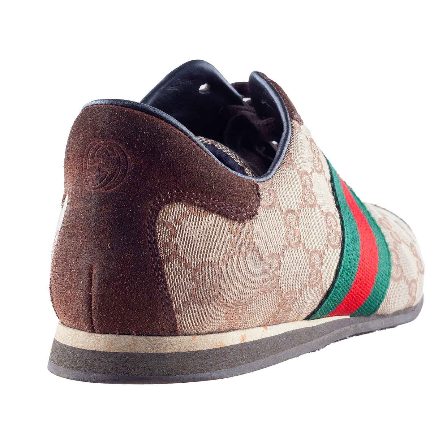 Vintage Gucci Monogram Brown Sneakers (39 EU)