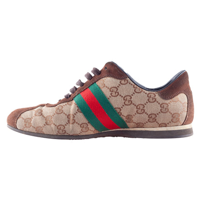 Vintage Gucci Monogram Brown Sneakers (39 EU)