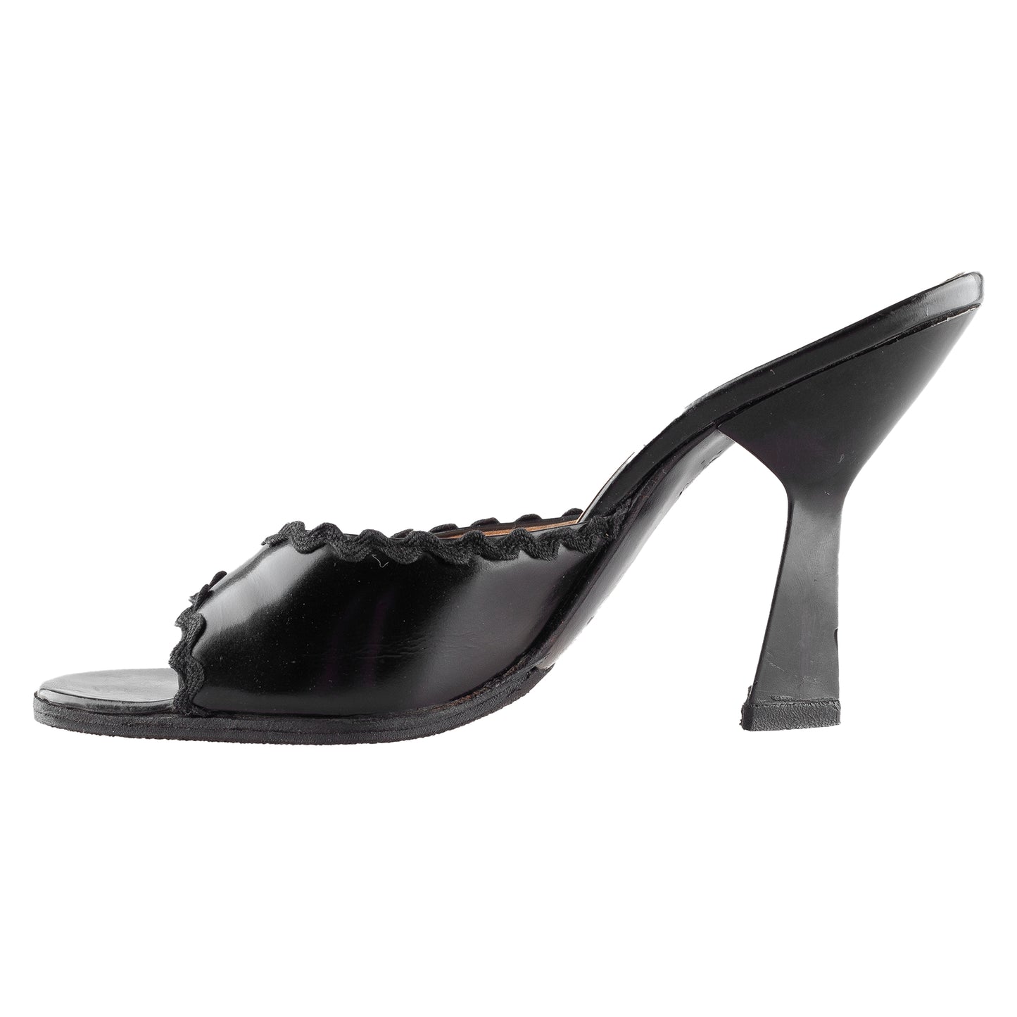 Vintage Miu Miu Black Mule Heels (37,5 EU)