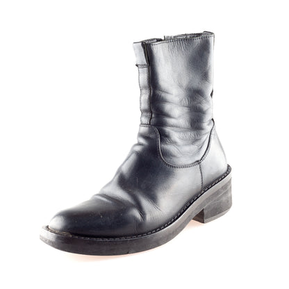 Ann Demeulemeester Convertible Black Vintage Leather Boots (37,5 EU)