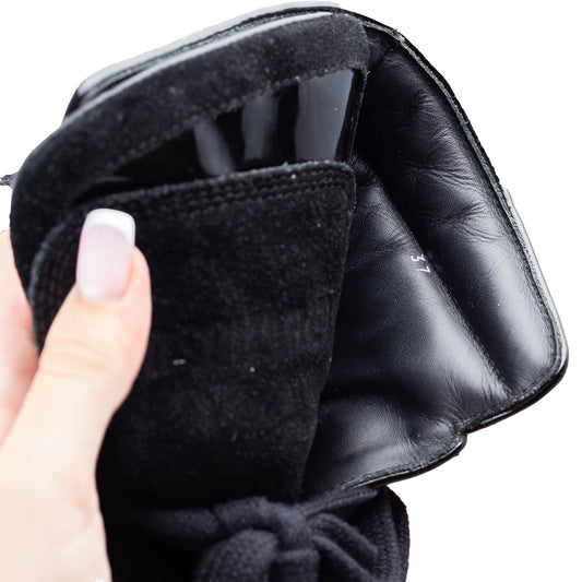 DSQUARED2 Black Wedges High Top Sneakers (37 IT / 38 EU)