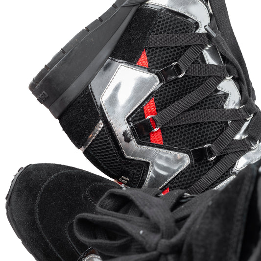 DSQUARED2 Black Wedges High Top Sneakers (37 IT / 38 EU)