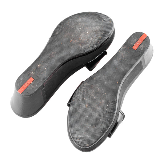 Prada Sport Black Vintage Sandal Wedges (36,5 IT/37,5 EU)