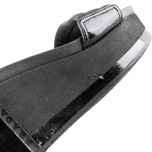 Prada Sport Black Vintage Sandal Wedges (36,5 IT/37,5 EU)