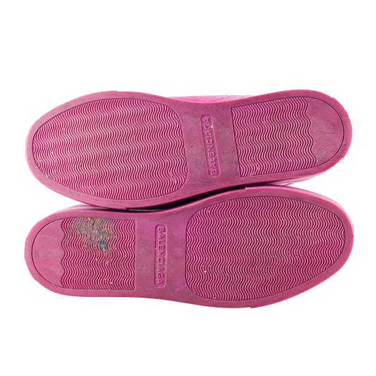 Balenciaga Arena Low Purple Wine Leather Shoes (36,5 IT/ 37,5 EU)