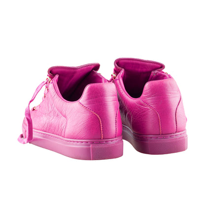 Balenciaga Arena Low Purple Wine Leather Shoes (36,5 IT/ 37,5 EU)