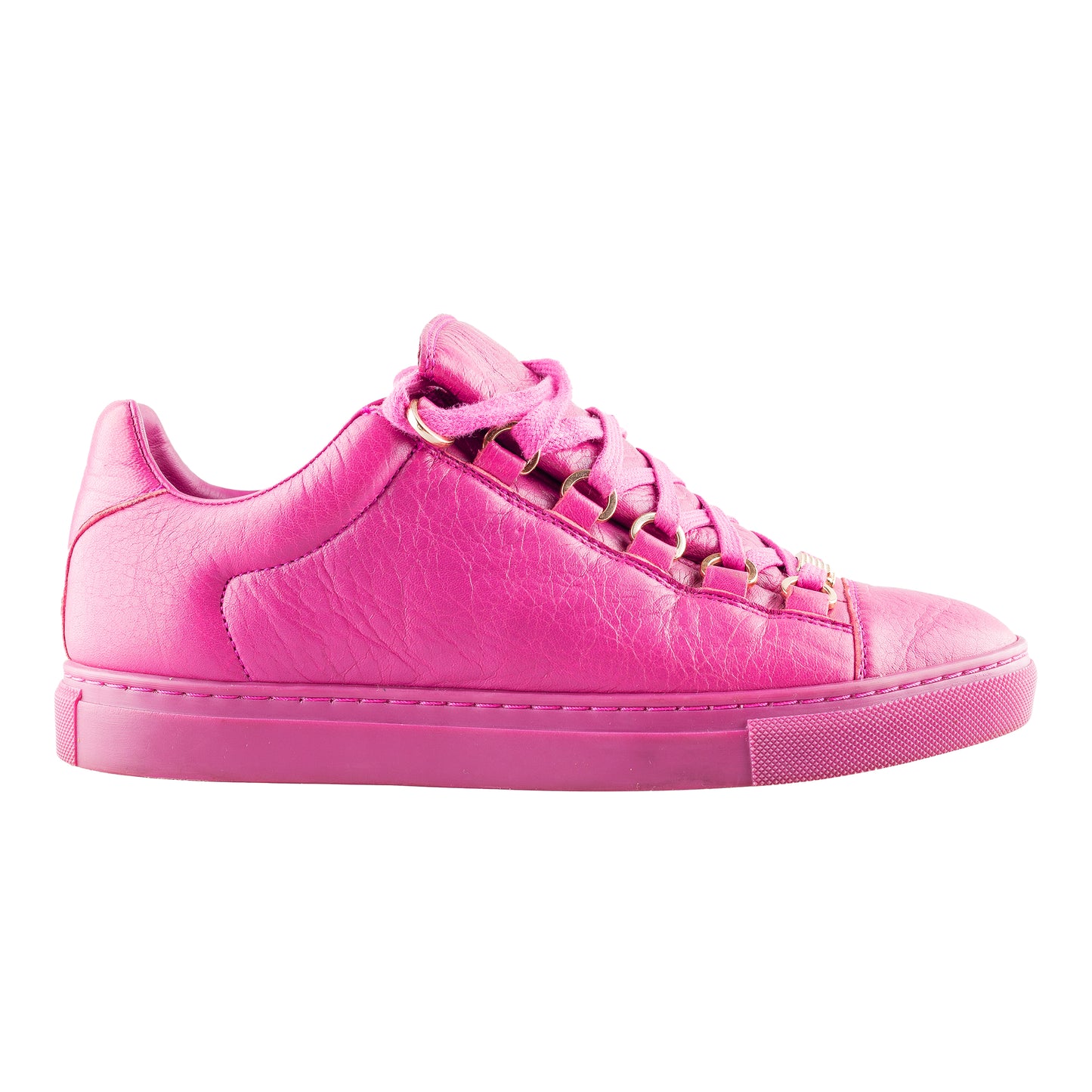 Balenciaga Arena Low Purple Wine Leather Shoes (36,5 IT/ 37,5 EU)