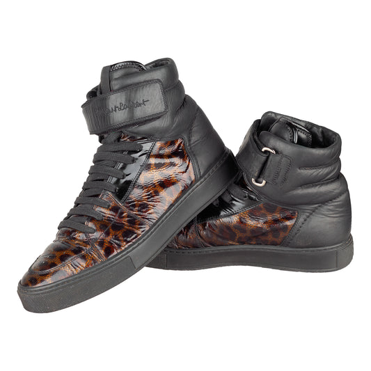 Yves Saint Laurent YSL FW 2012 Leather Cheetah High Top Sneakers (40,5 IT / 42 EU)