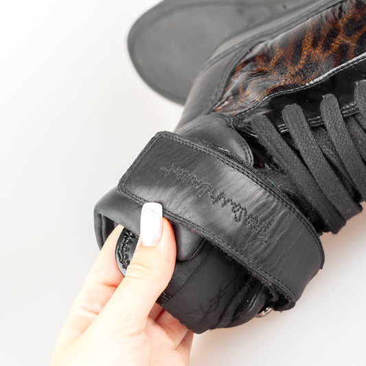Yves Saint Laurent YSL FW 2012 Leather Cheetah High Top Sneakers (40,5 IT / 42 EU)