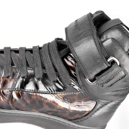 Yves Saint Laurent YSL FW 2012 Leather Cheetah High Top Sneakers (40,5 IT / 42 EU)