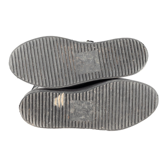 Giuseppe Zanotti Black Homme Patent May London High-Top Sneakers (39 IT/ 40 EU)